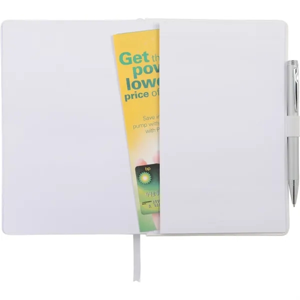 5.5" x 8.5" bound journal with faux leather hard cover and... from ASI 66887 PCNA / Leeds
