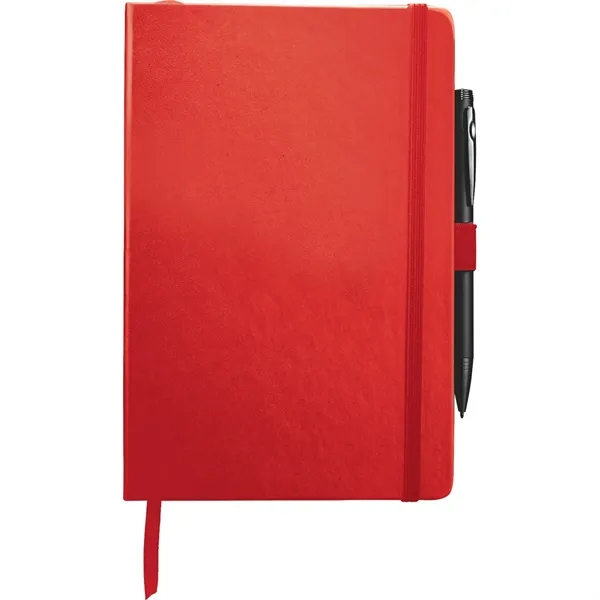 5.5" x 8.5" bound journal with faux leather hard cover and... from ASI 66887 PCNA / Leeds