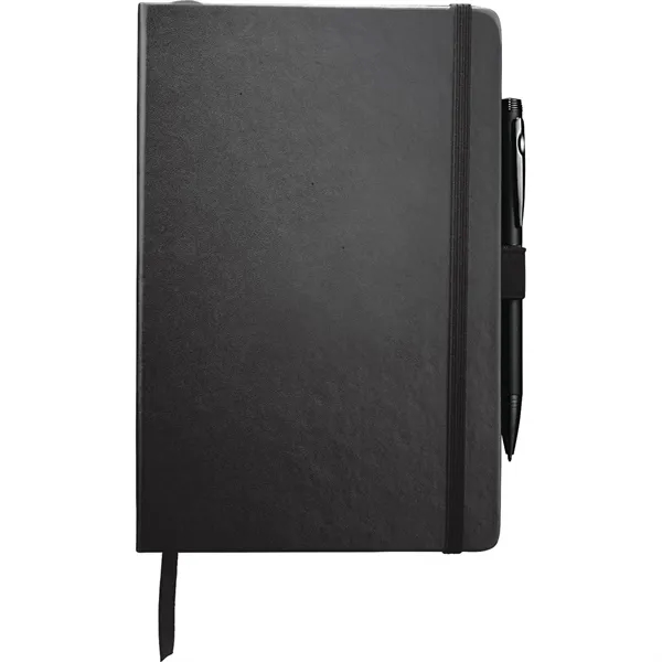 5.5" x 8.5" bound journal with faux leather hard cover and... from ASI 66887 PCNA / Leeds