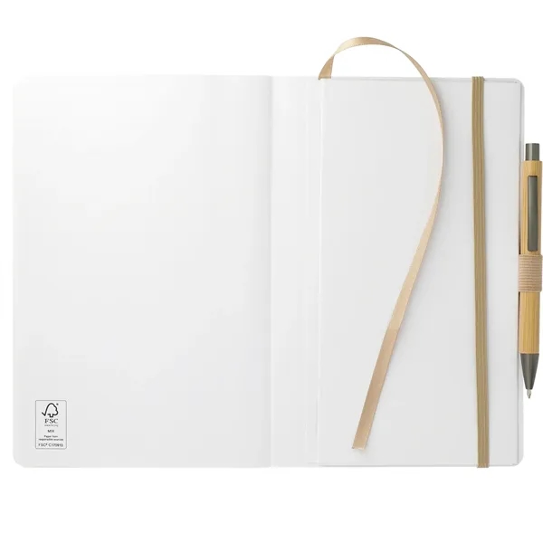 5.5" x 8.5" notebook set with a ballpoint pen... from ASI 66887 PCNA / Leeds