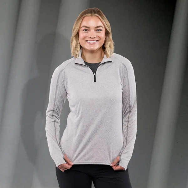 Women's quarter-zip knit top.... from ASI 66887 PCNA / Trimark