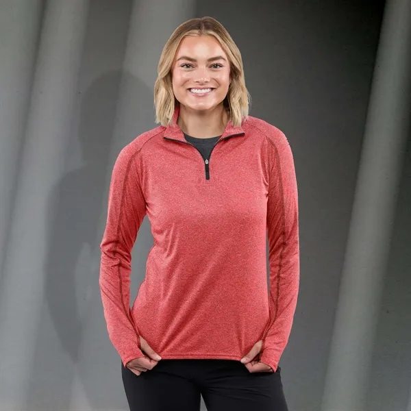 Women's quarter-zip knit top.... from ASI 66887 PCNA / Trimark