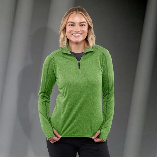 Women's quarter-zip knit top.... from ASI 66887 PCNA / Trimark