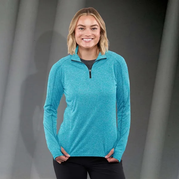 Women's quarter-zip knit top.... from ASI 66887 PCNA / Trimark