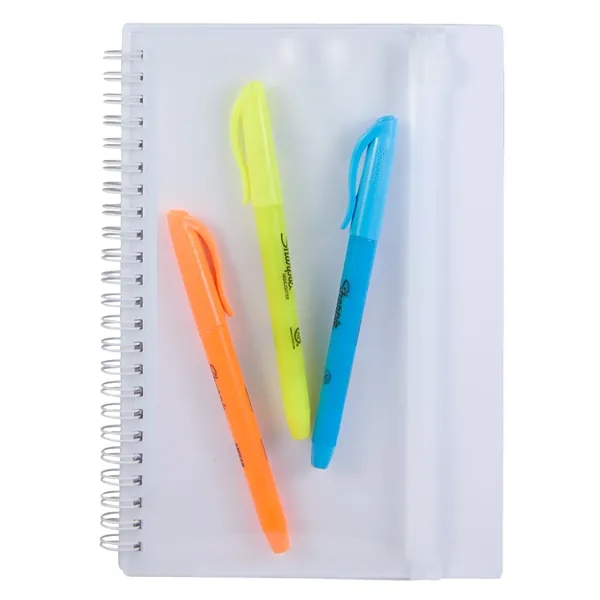 5.5" x 8.5" Spiral Notebook with Clear Pocket... from ASI 66887 PCNA / Bullet