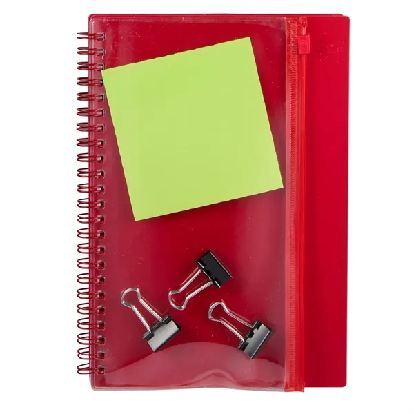 5.5" x 8.5" Spiral Notebook with Clear Pocket... from ASI 66887 PCNA / Bullet