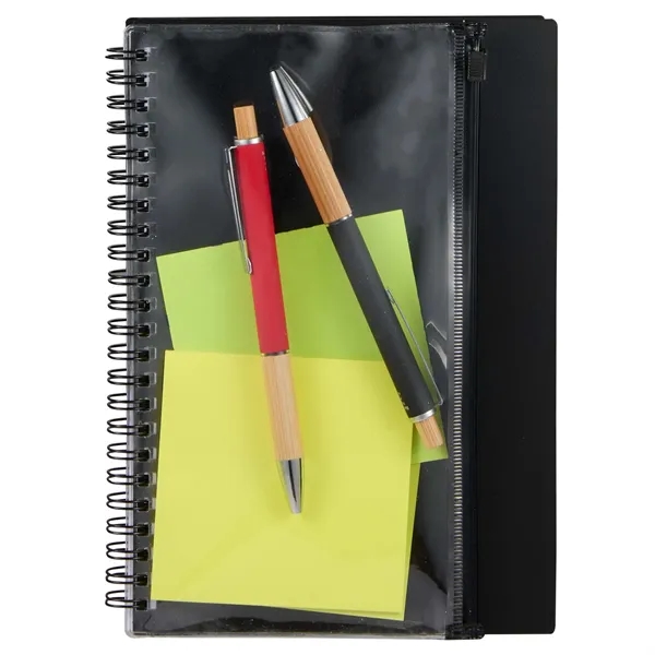 5.5" x 8.5" Spiral Notebook with Clear Pocket... from ASI 66887 PCNA / Bullet