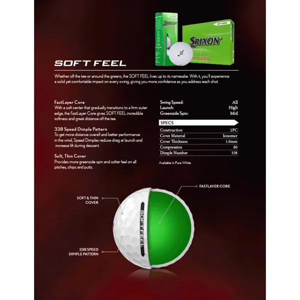 Soft Feel Golf Balls - 3 Pack... from ASI 66887 PCNA / Leeds