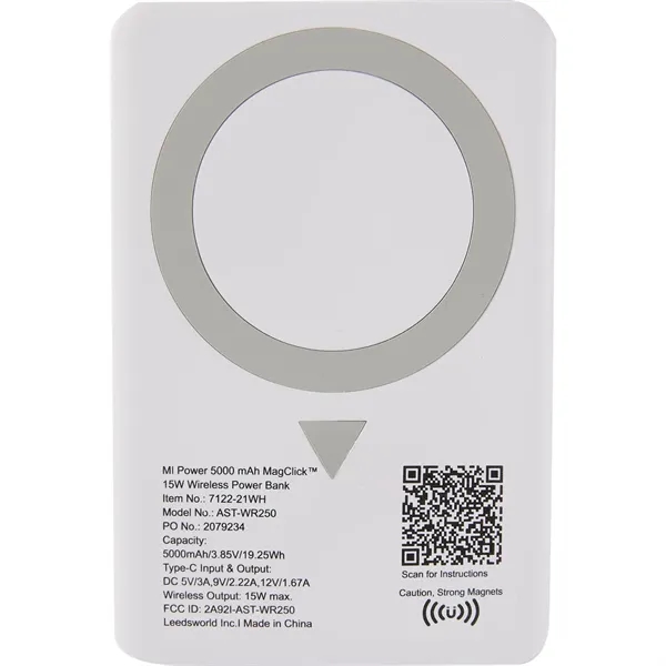 MI Power 5000 mAh MagClick™ 15W Wireless Power Ban... from ASI 66887 PCNA / Leeds