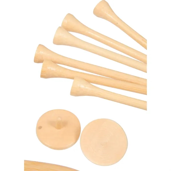 Bamboo Golf Tee Set with Recycled Pouch... from ASI 66887 PCNA / Leeds