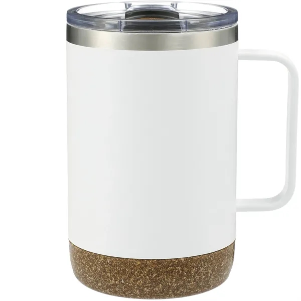 14 oz. vacuum insulated camping-style mug with cork base and stanless... from ASI 66887 PCNA / Leeds