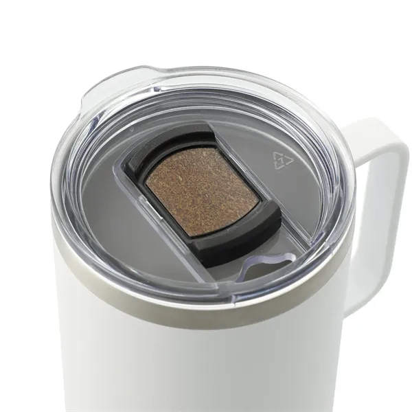 14 oz. vacuum insulated camping-style mug with cork base and stanless... from ASI 66887 PCNA / Leeds