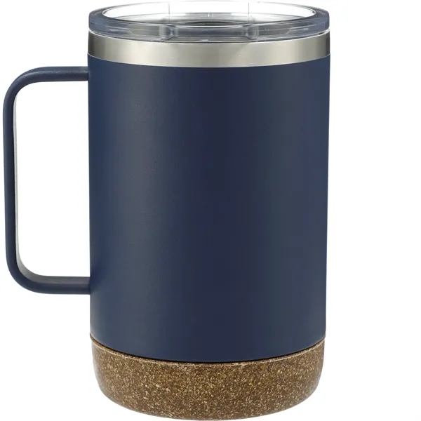 14 oz. vacuum insulated camping-style mug with cork base and stanless... from ASI 66887 PCNA / Leeds