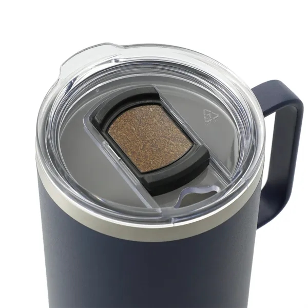 14 oz. vacuum insulated camping-style mug with cork base and stanless... from ASI 66887 PCNA / Leeds