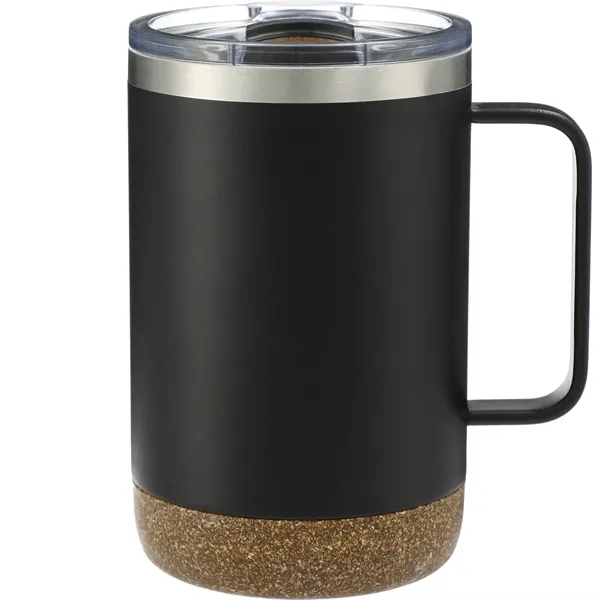 14 oz. vacuum insulated camping-style mug with cork base and stanless... from ASI 66887 PCNA / Leeds