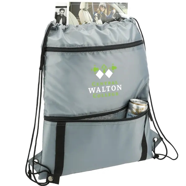 0.25" x 19.25" x 15.5" backpack with a drawstring closure... from ASI 66887 PCNA / Bullet