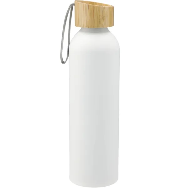 22 oz. single wall aluminum sports bottle with bamboo lid and... from ASI 66887 PCNA / Bullet