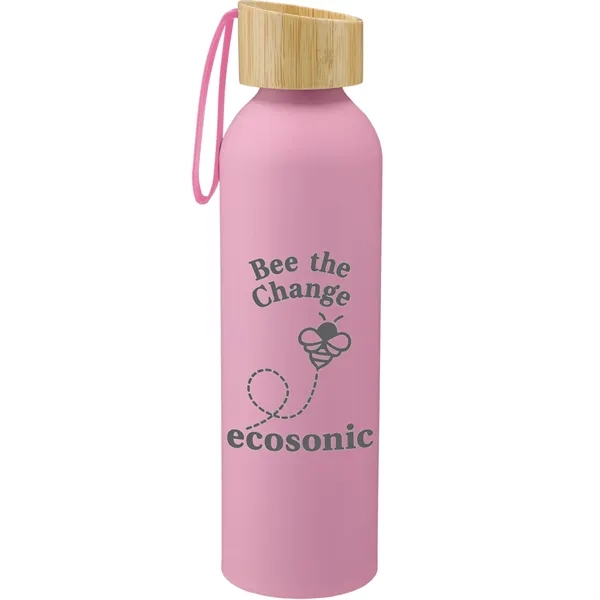 22 oz. single wall aluminum sports bottle with bamboo lid and... from ASI 66887 PCNA / Bullet