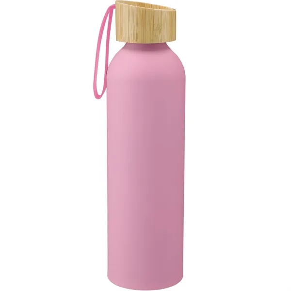 22 oz. single wall aluminum sports bottle with bamboo lid and... from ASI 66887 PCNA / Bullet