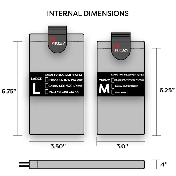6.75" x 0.4" x 3.6" phone sleeve... from ASI 66887 PCNA / Leeds