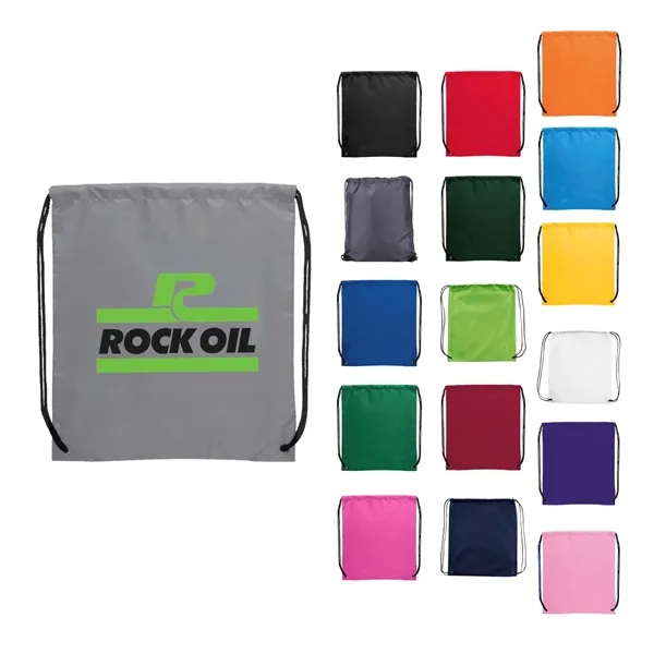 16.5" x 14.25" polyester drawstring bag.... from ASI 66887 PCNA / Bullet