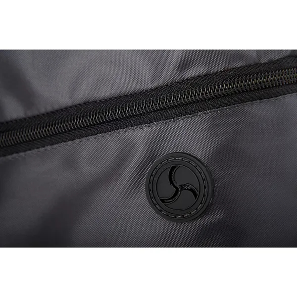 18" x 13" drawstring bag with zippered front pocket and earbud... from ASI 66887 PCNA / Bullet