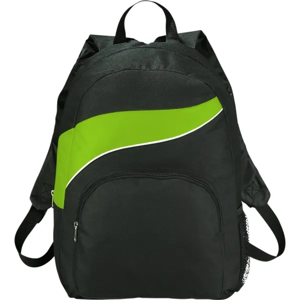 Backpack with large main compartment, zippered front compartment, side mesh pocket... from ASI 66887 PCNA / Bullet