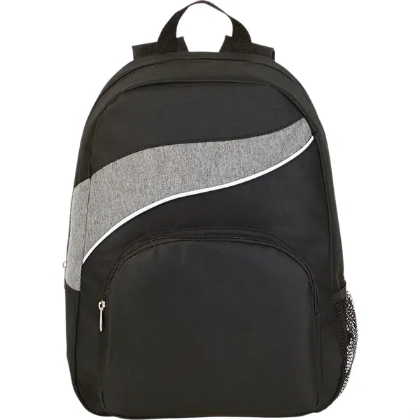 Backpack with large main compartment, zippered front compartment, side mesh pocket... from ASI 66887 PCNA / Bullet