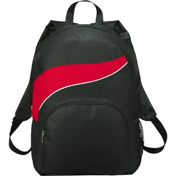Backpack with large main compartment, zippered front compartment, side mesh pocket... from ASI 66887 PCNA / Bullet