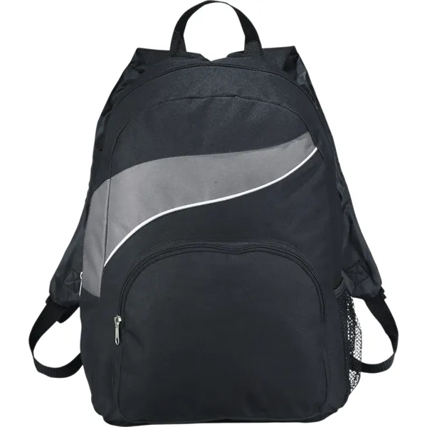 Backpack with large main compartment, zippered front compartment, side mesh pocket... from ASI 66887 PCNA / Bullet