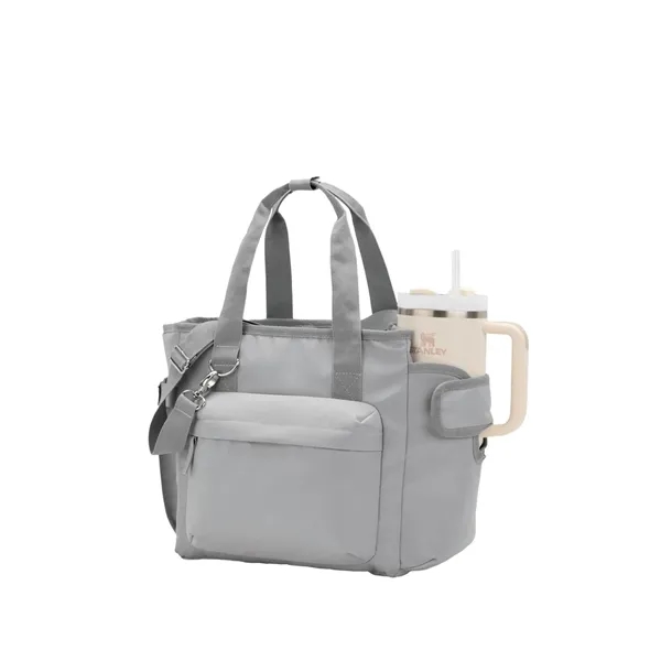 Daybreak recycled 16 can cooler with zippered main compartment and waterproof... from ASI 66887 PCNA / Leeds