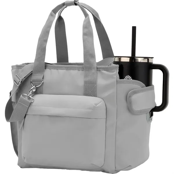 Daybreak recycled 16 can cooler with zippered main compartment and waterproof... from ASI 66887 PCNA / Leeds