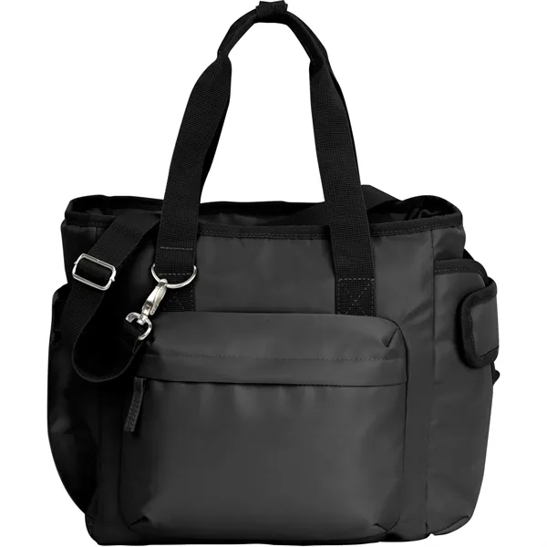 Daybreak recycled 16 can cooler with zippered main compartment and waterproof... from ASI 66887 PCNA / Leeds