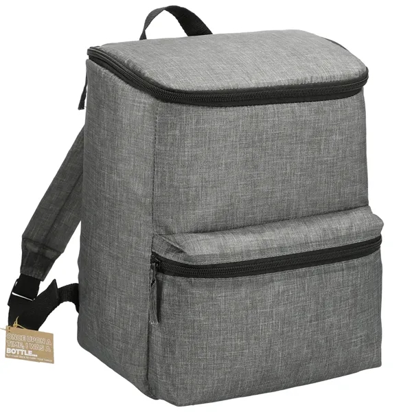 6.25" x 13" x 10" PEVA lined recycled backpack cooler.... from ASI 66887 PCNA / Leeds