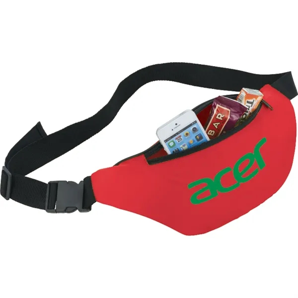 Fanny pack with zippered main compartment and adjustable waist strap and... from ASI 66887 PCNA / Bullet