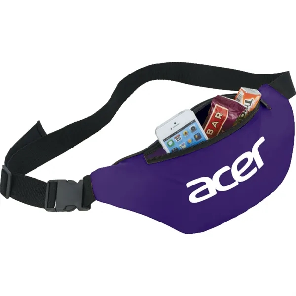 Fanny pack with zippered main compartment and adjustable waist strap and... from ASI 66887 PCNA / Bullet