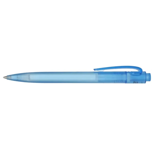 Blue gel ink pen made with recycled ocean plastic.... from ASI 66887 PCNA / Bullet