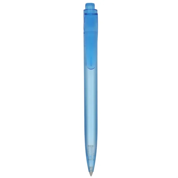 Blue gel ink pen made with recycled ocean plastic.... from ASI 66887 PCNA / Bullet
