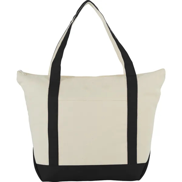 8" x 14" x 19.75" cotton canvas tote bag with zipper... from ASI 66887 PCNA / Bullet
