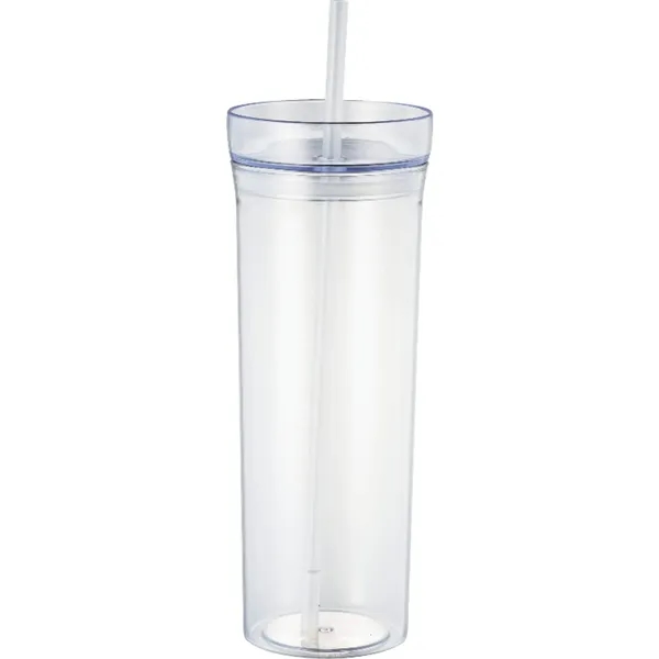 22 oz. single-wall tumbler with push on lid and straw.... from ASI 66887 PCNA / Bullet