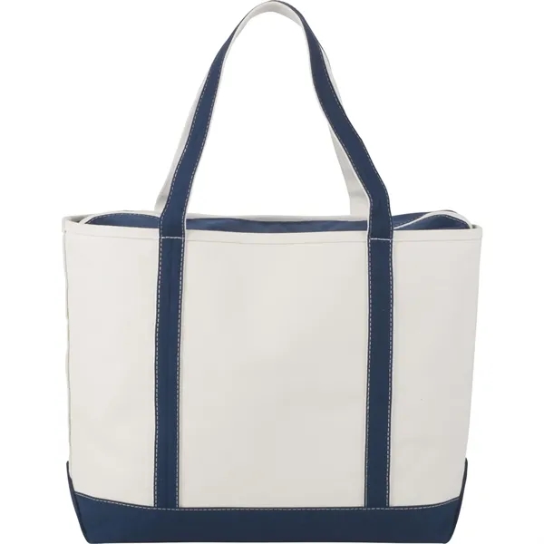 Cotton canvas boat tote with 11" drop handles and zipper closure.... from ASI 66887 PCNA / Leeds