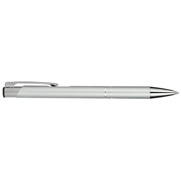 Ballpoint pen with black gel ink, chrome accents and a recycled... from ASI 66887 PCNA / Leeds