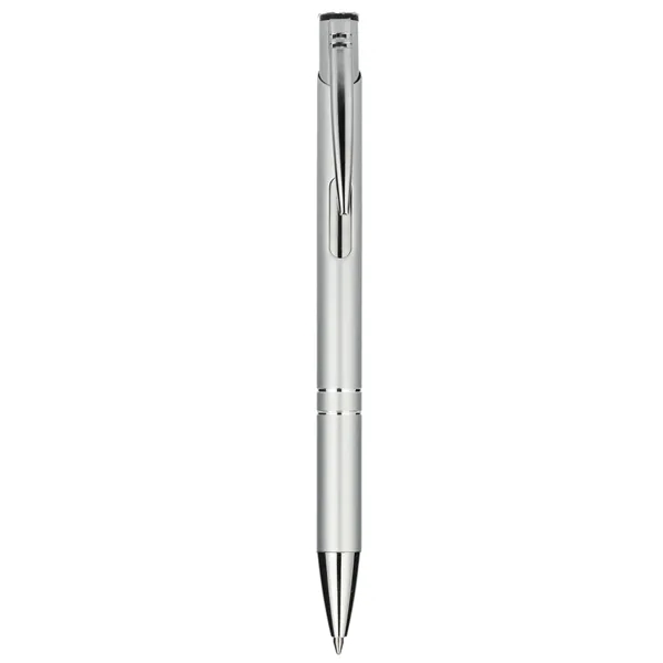 Ballpoint pen with black gel ink, chrome accents and a recycled... from ASI 66887 PCNA / Leeds