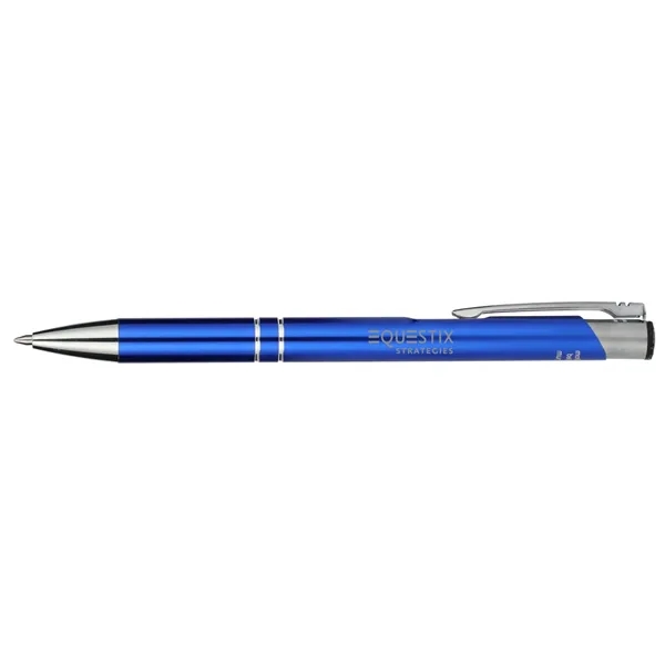 Ballpoint pen with black gel ink, chrome accents and a recycled... from ASI 66887 PCNA / Leeds