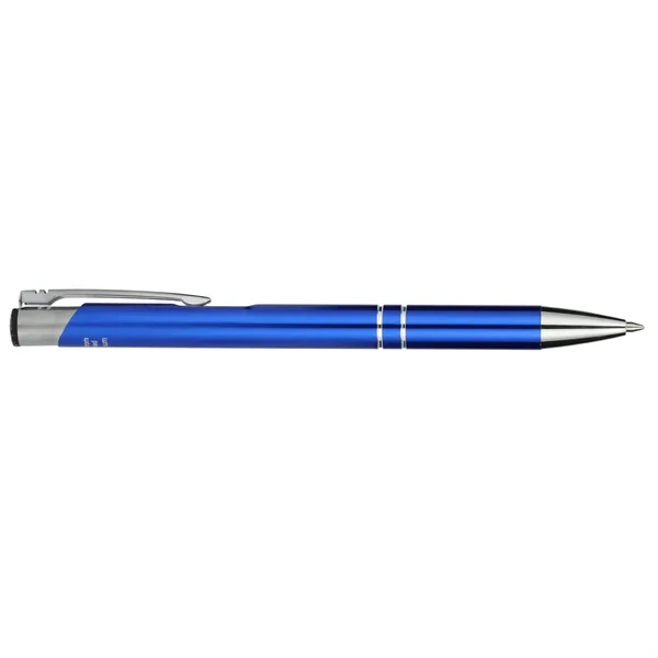 Ballpoint pen with black gel ink, chrome accents and a recycled... from ASI 66887 PCNA / Leeds