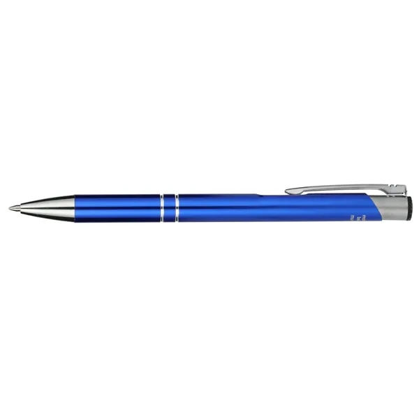 Ballpoint pen with black gel ink, chrome accents and a recycled... from ASI 66887 PCNA / Leeds