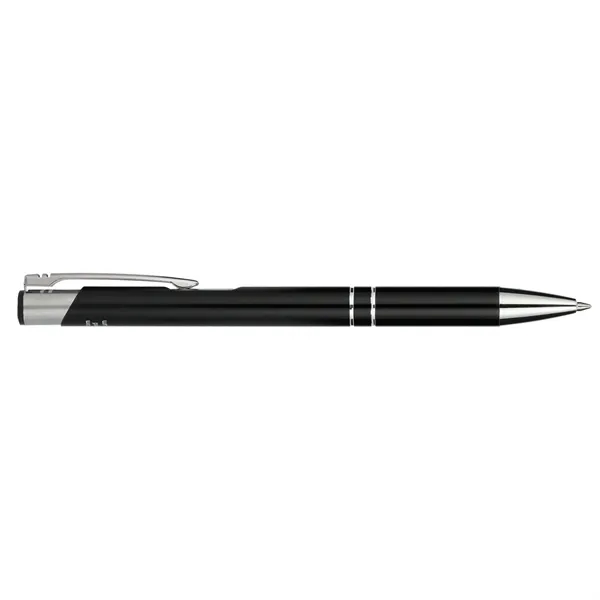 Ballpoint pen with black gel ink, chrome accents and a recycled... from ASI 66887 PCNA / Leeds