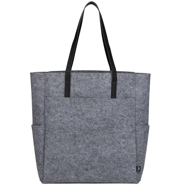 Recycled felt tote bag with recycled vinyl carry handles.... from ASI 66887 PCNA / Bullet