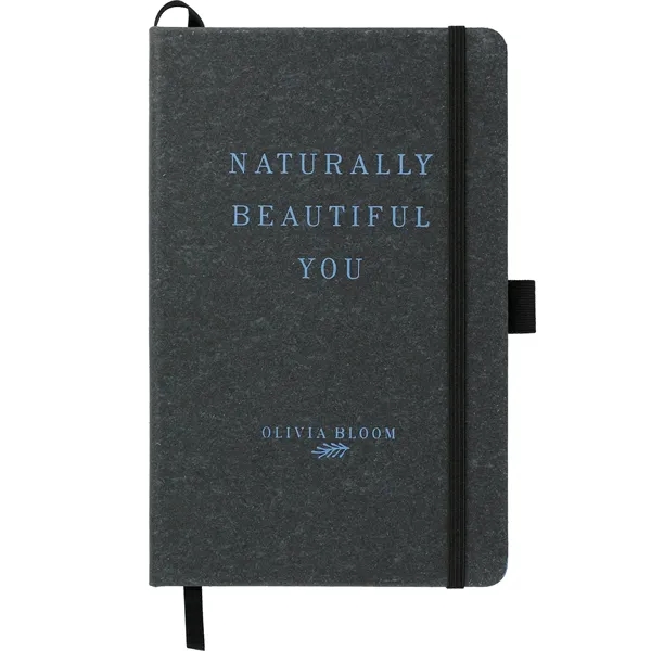 5.5" x 8.5" recycled leather-bound journal with 80 sheets of lined... from ASI 66887 PCNA / Leeds