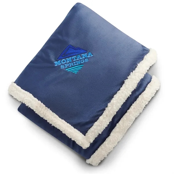 50" x 60" Sherpa blanket with vintage branding.... from ASI 66887 PCNA / Leeds